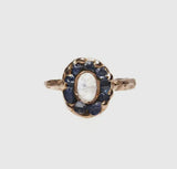 14k Rose Gold Mini Lunar Ring, size 7