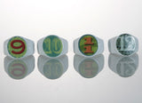 Alphabet Ceramic Napkin Rings