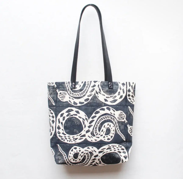 Canvas Snake Tote